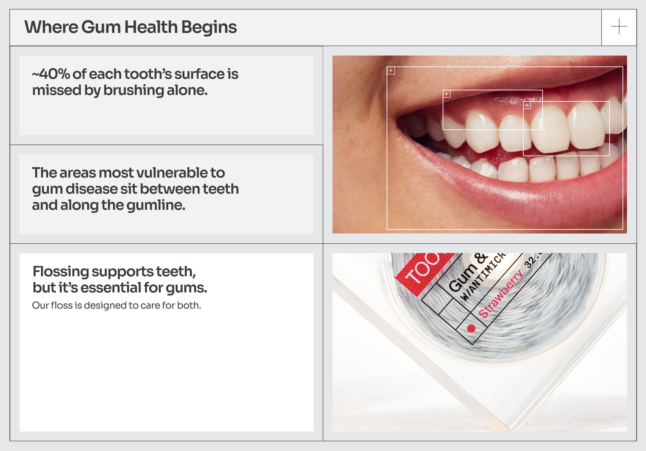 ToothScience product detail page modules